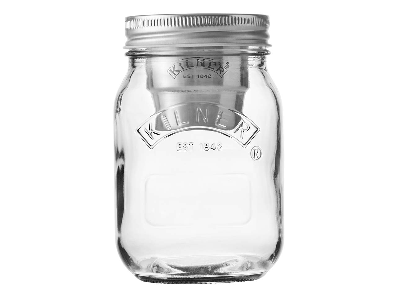 KILNER Vorratsglas 'SNACK ON THE GO' mit Edelstahlbehälter 500 ml