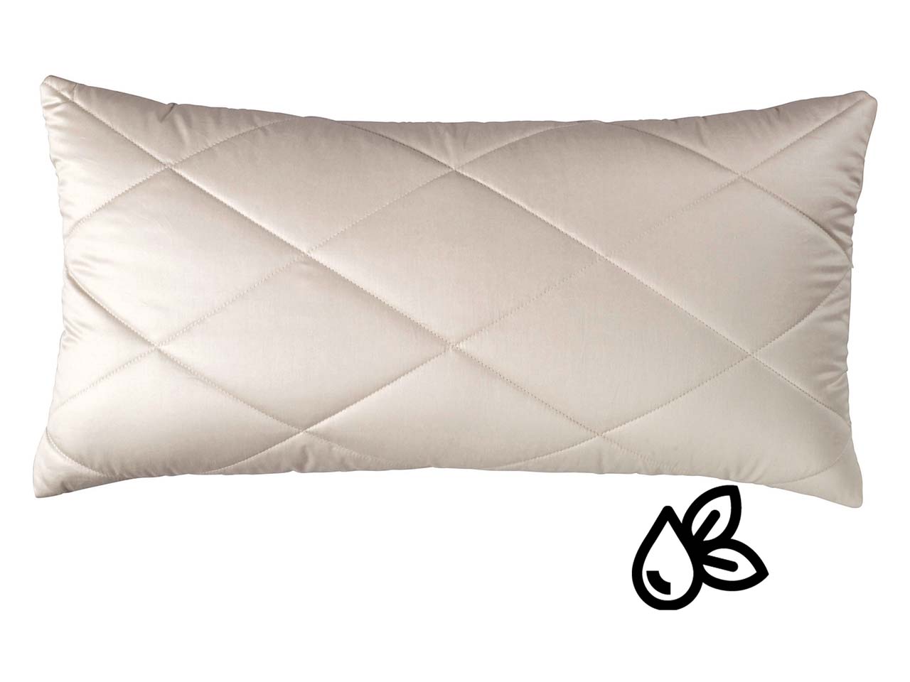 Prolana Kautschuk-Flocken-Kissen 40x80cm 1600g KF S.Steppb.BW