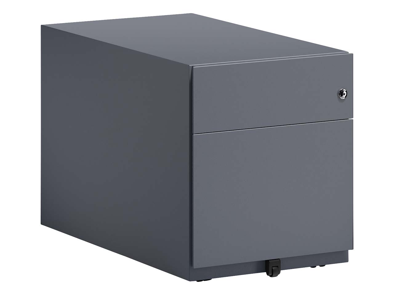BISLEY Rollcontainer "Note" 1 Schublade, 1 HR T 77,5 cm anthrazitgrau