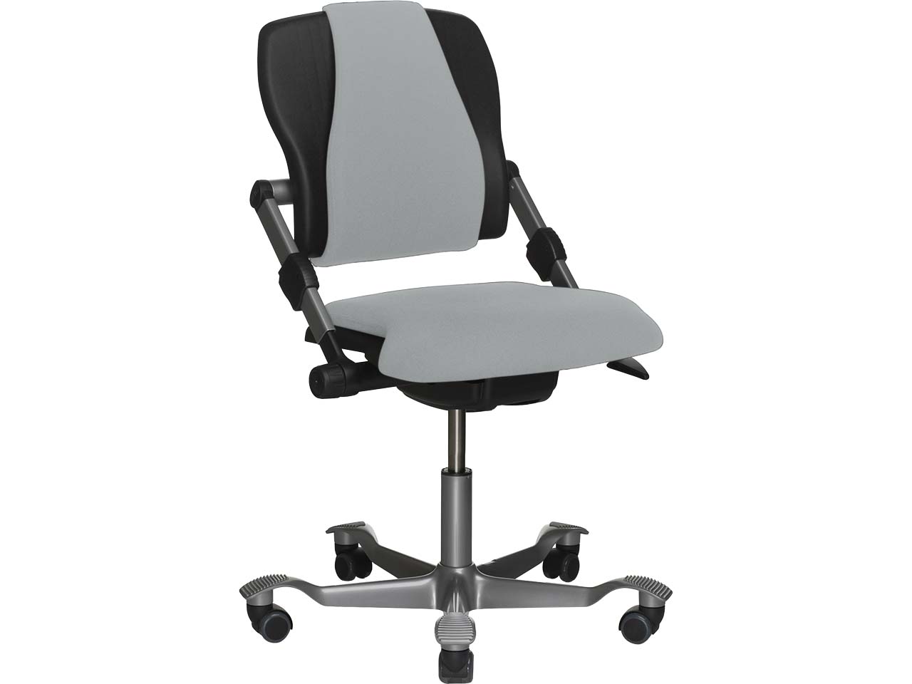 HAG Bürodrehstuhl "H03 340" Gestell: silber, Stoff: Select light ash grey
