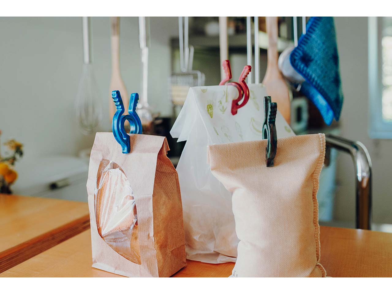 Fair Zone Verschlussclips "RecyClip" 3er-Pack, aus Recyclingkunststoff, gemischte Farben