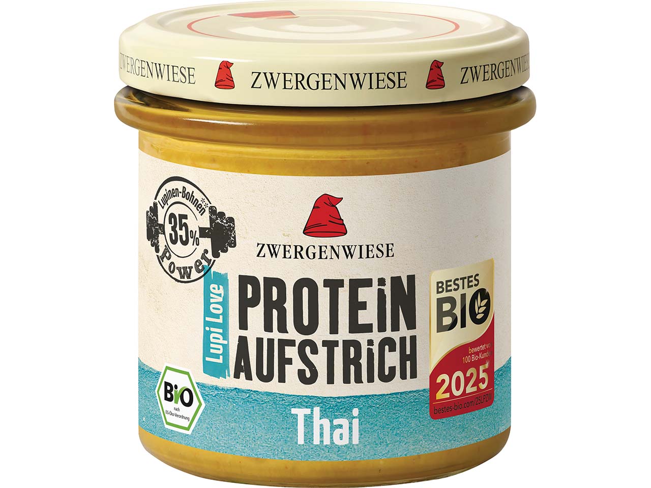 Zwergenwiese Bio-Brotaufstrich "LupiLove Protein Thai", 135 g