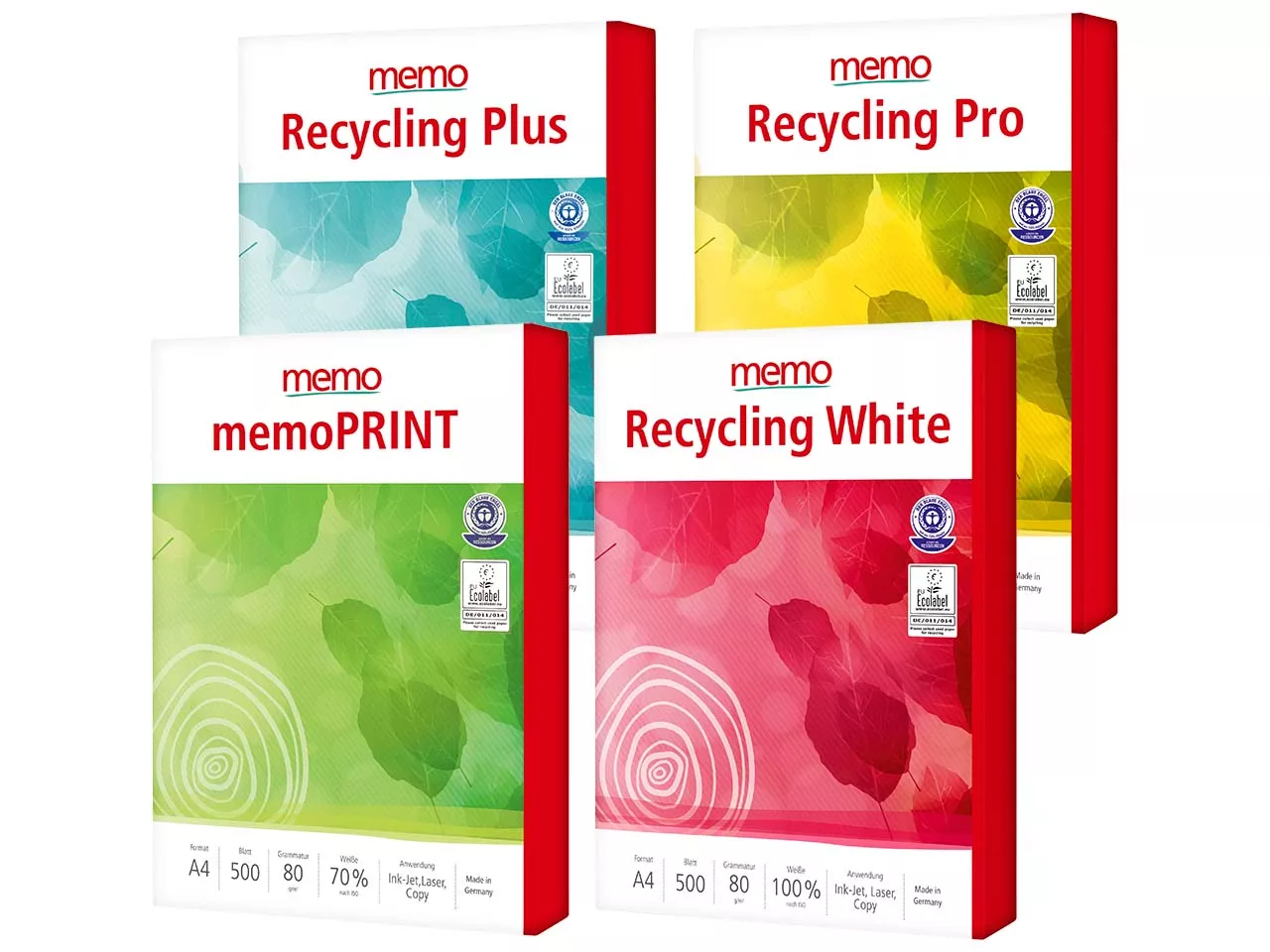 memo Recycling-Kopierpapier-Paket