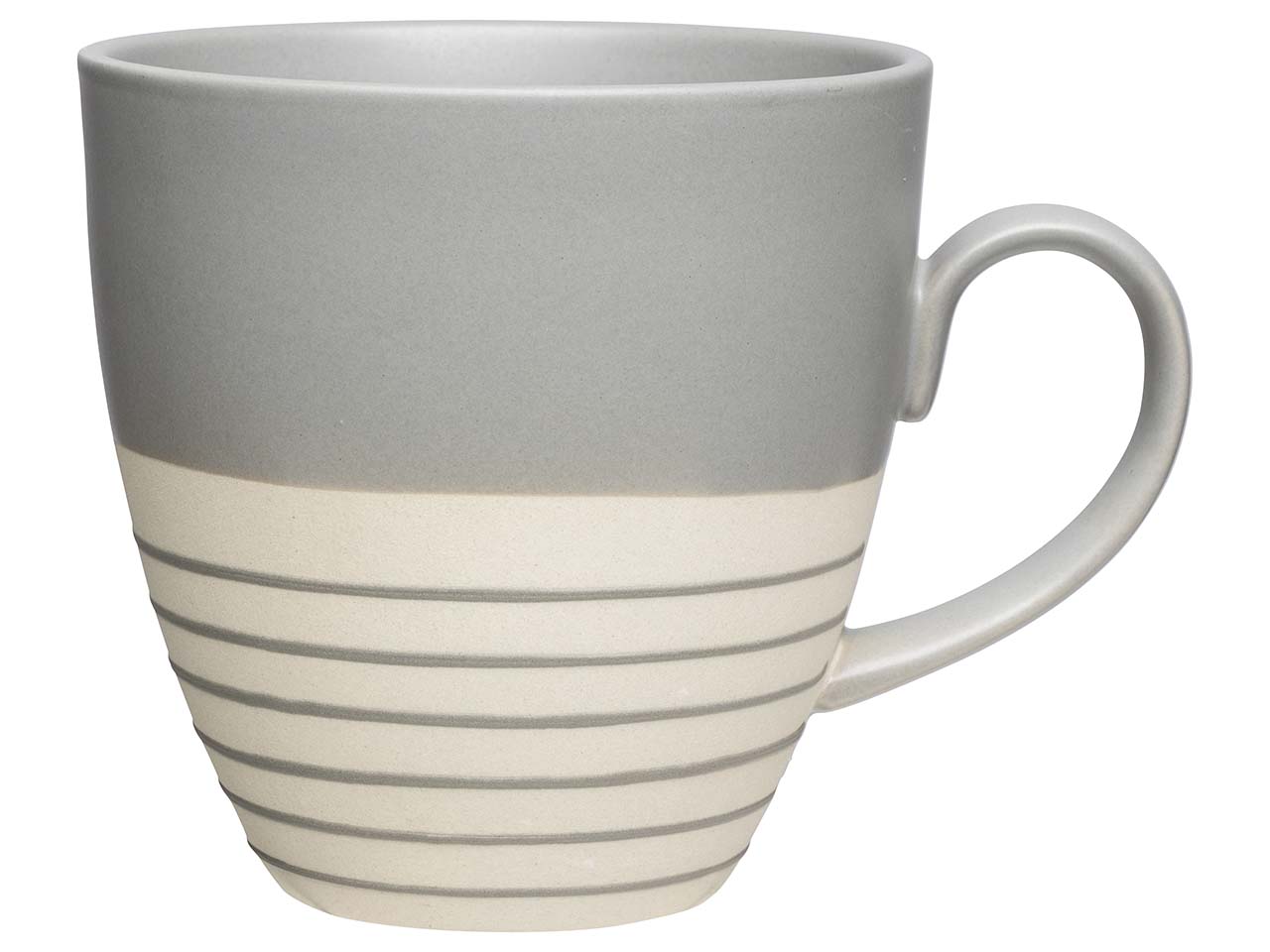 tranquillo Tasse "MODERN" aus Steingut, grau