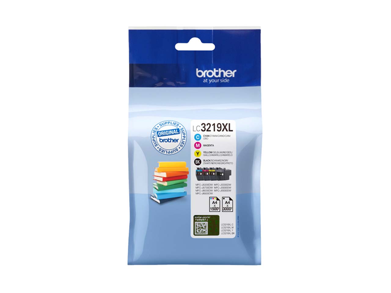 Brother Tintenpatronen LC-3219XLBK/C/M/Y schwarz, cyan, magenta, gelb 4er-Set