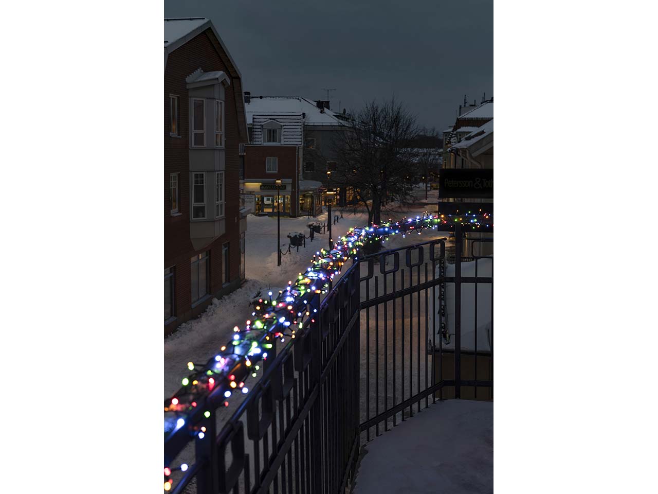Konstsmide Micro LED-Compactlights, Lichterkette gefrostet, 400 Dioden bunt
