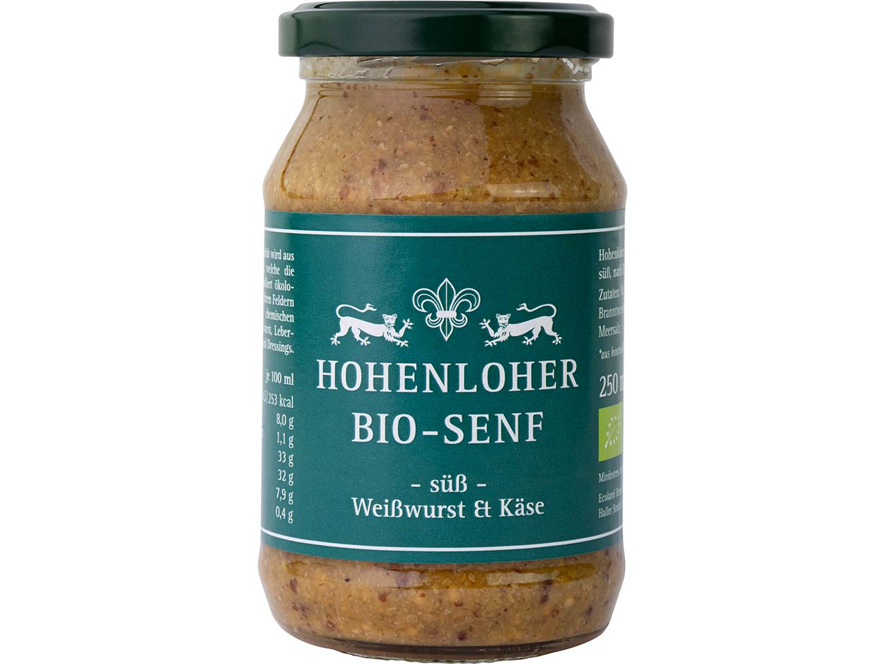Hohenloher Bio-Senf "Süß" 250 ml