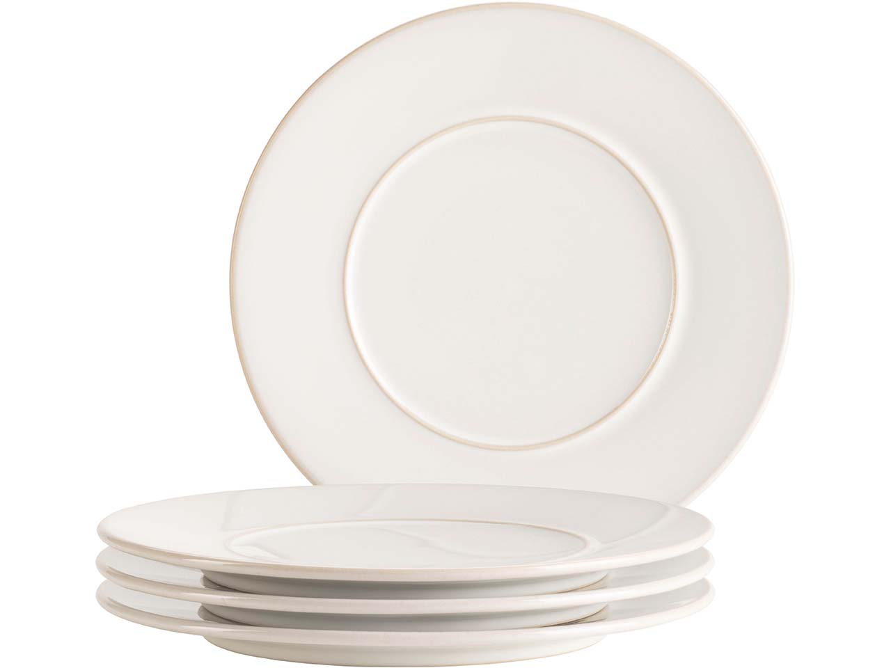 Mäser Dessertteller Set 4-tlg. "Unico" 21 cm, weiß