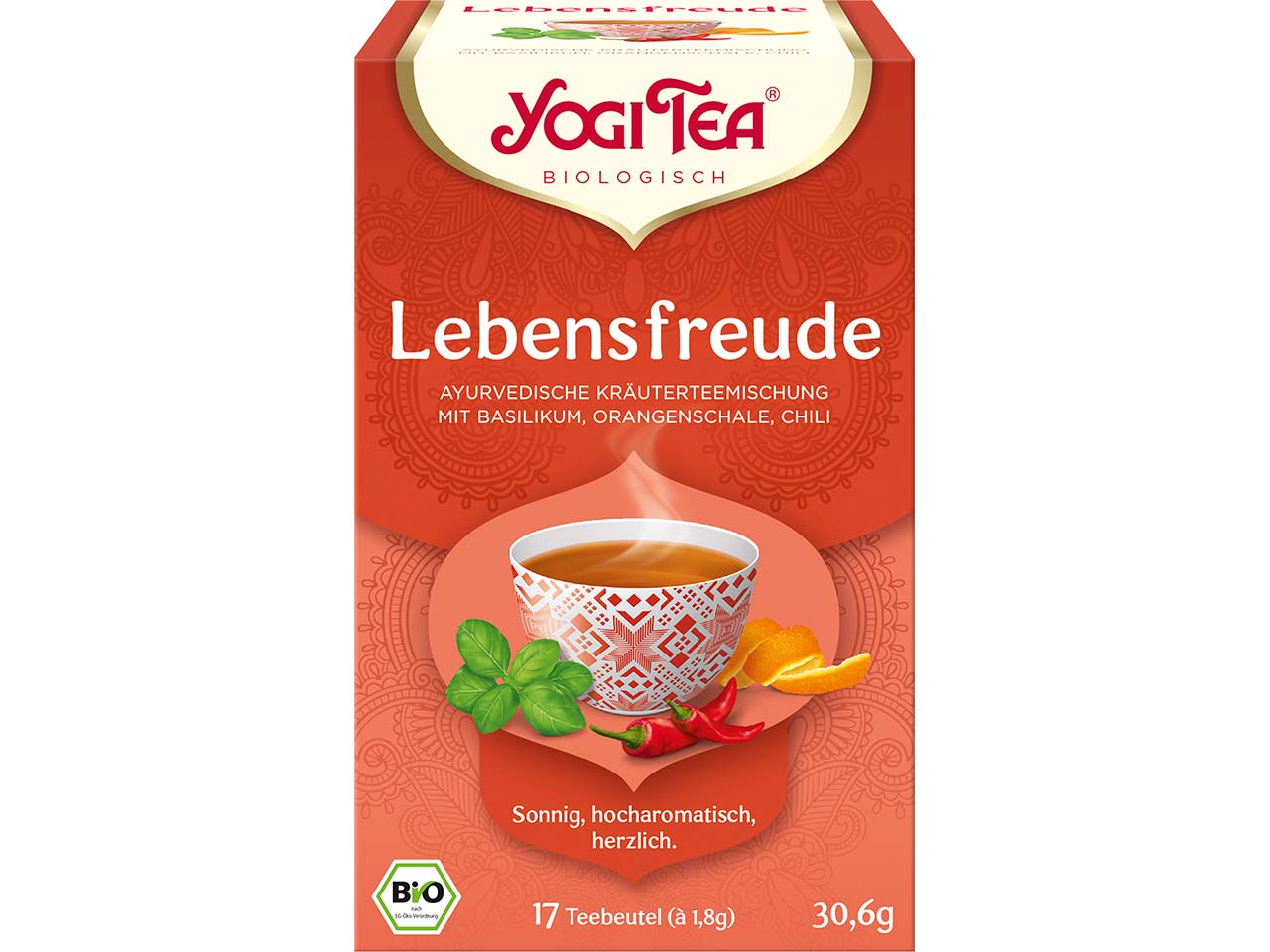 YOGI TEA Bio-Kräutertee "Lebensfreude", 30,6 g