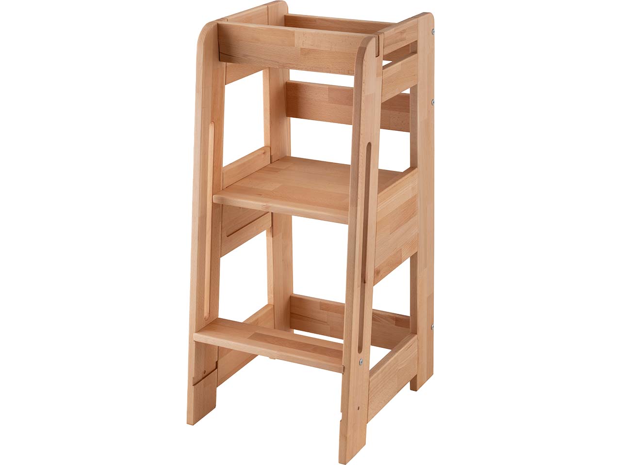 Lernturm B 42 x T 52 x H 89 cm, zweifach verstellbare Stufen, Buche geölt