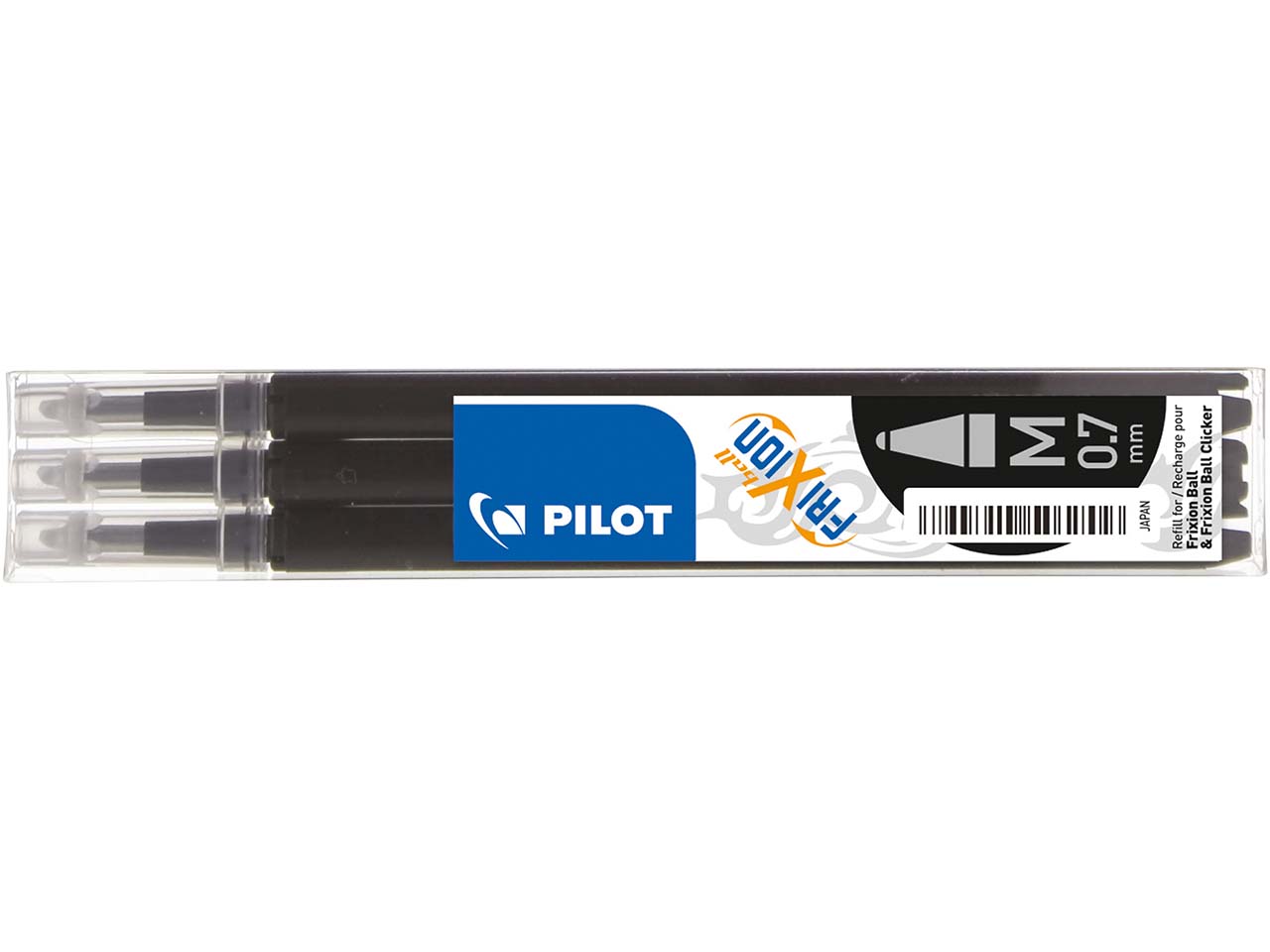 3 Pilot Ersatzminen für Tintenroller 'Frixon Ball BL-FR7' schwarz