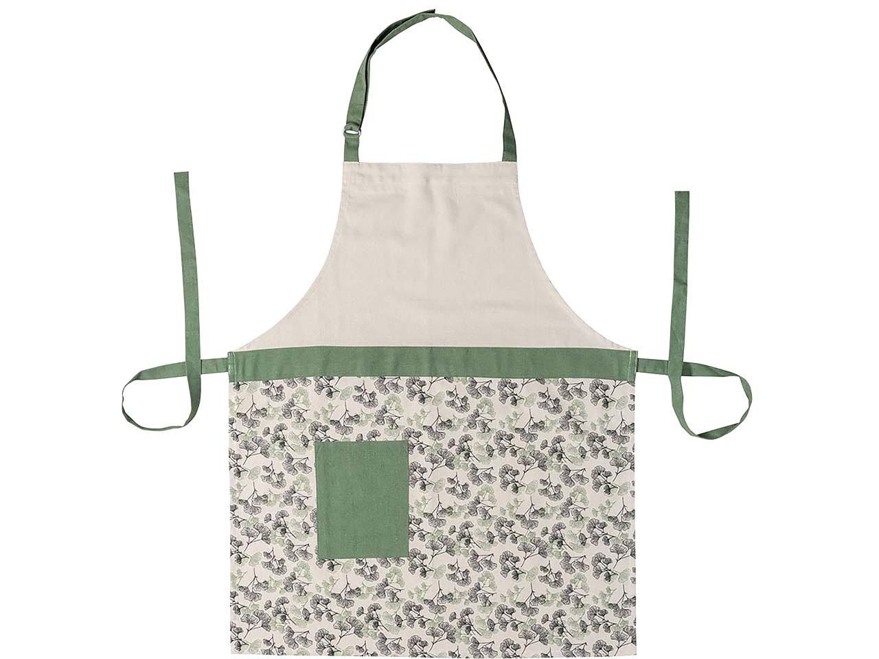 tranquillo Bio-Küchenschürze 'LEAVES', beige