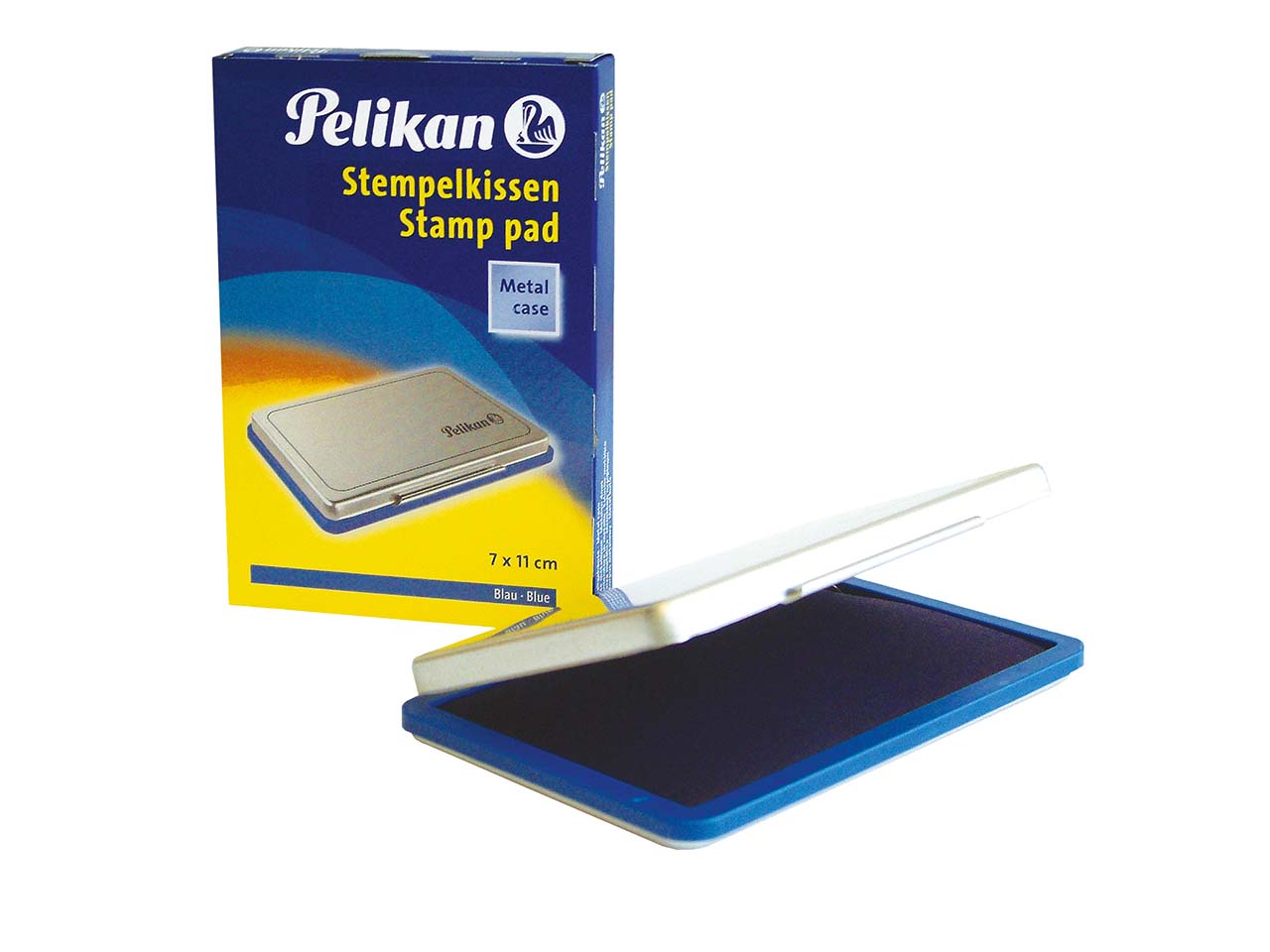 Pelikan Stempelkissen, 7 x 11 cm, Größe 2, blau