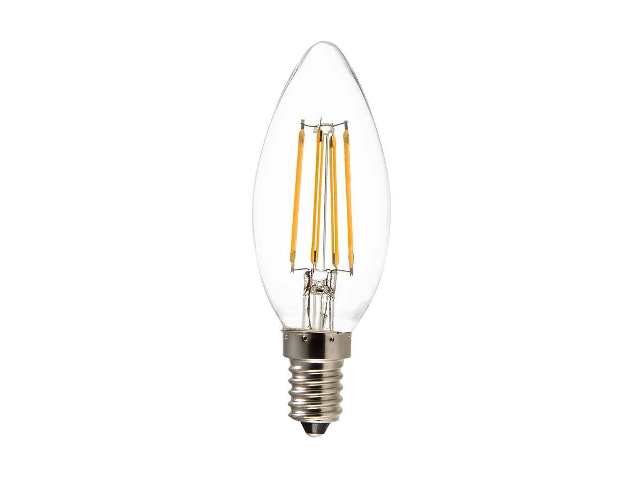 BioLicht LED-Lampe "Pure-Z-Neo-Candle" E14, 4 W, 400 lm, 2700 K, klar