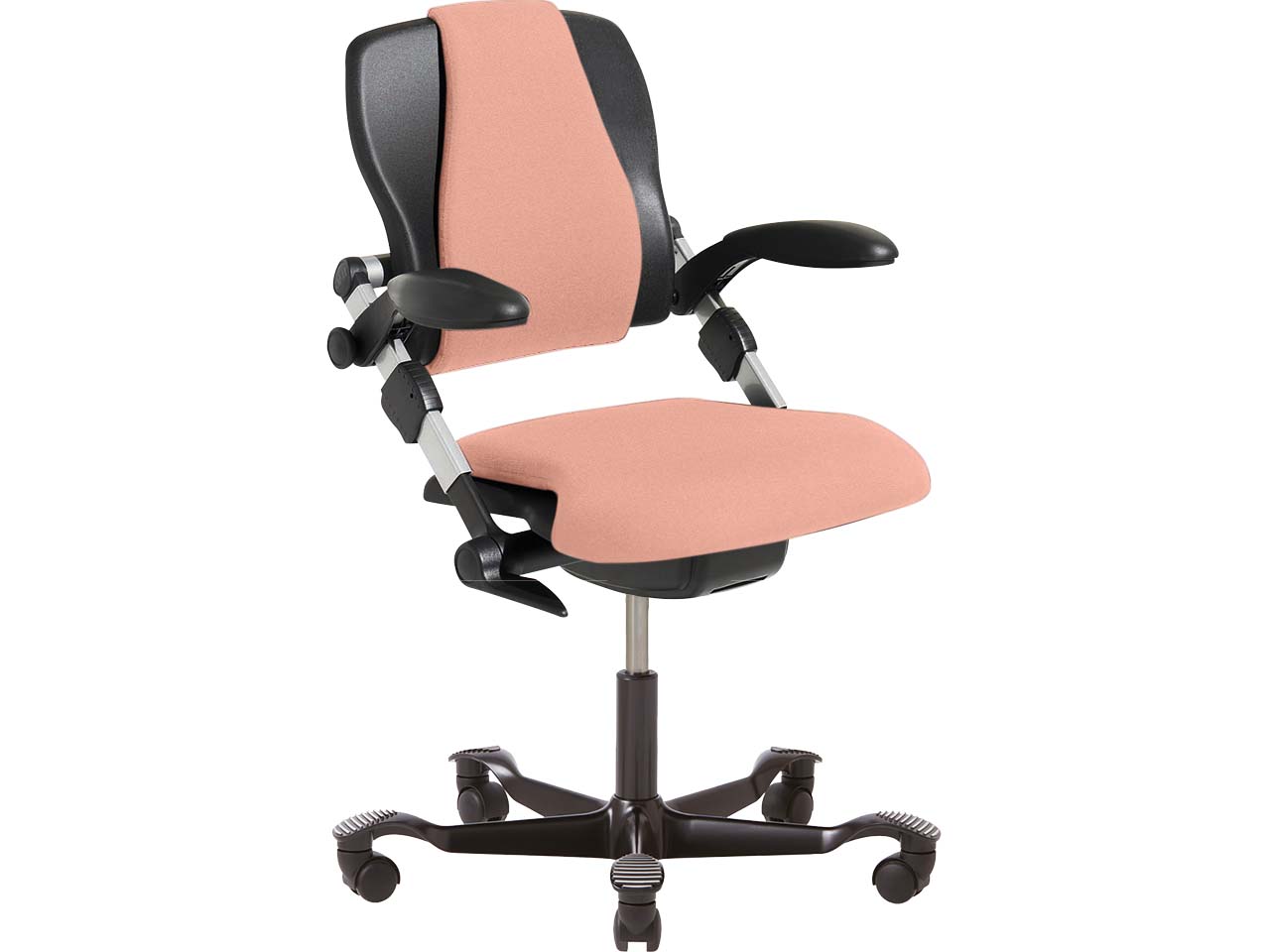 HAG Bürodrehstuhl "H03 340" Gestell: schwarz, Stoff: Select light blush