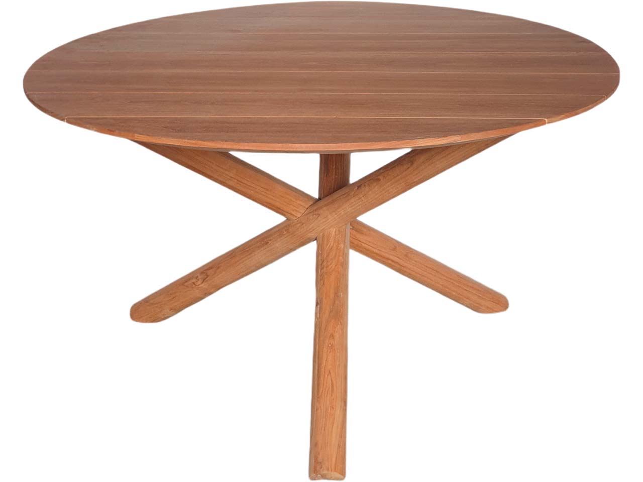 Gartentisch "Mola" rund Ø 135 cm, aus Akazienholz, Farbe: teak