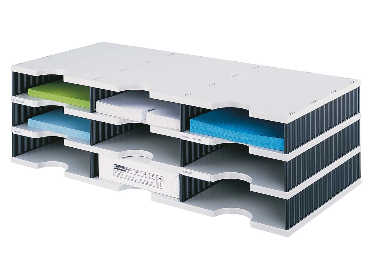 styrodoc Grundeinheit 3er schw 9 Fächer