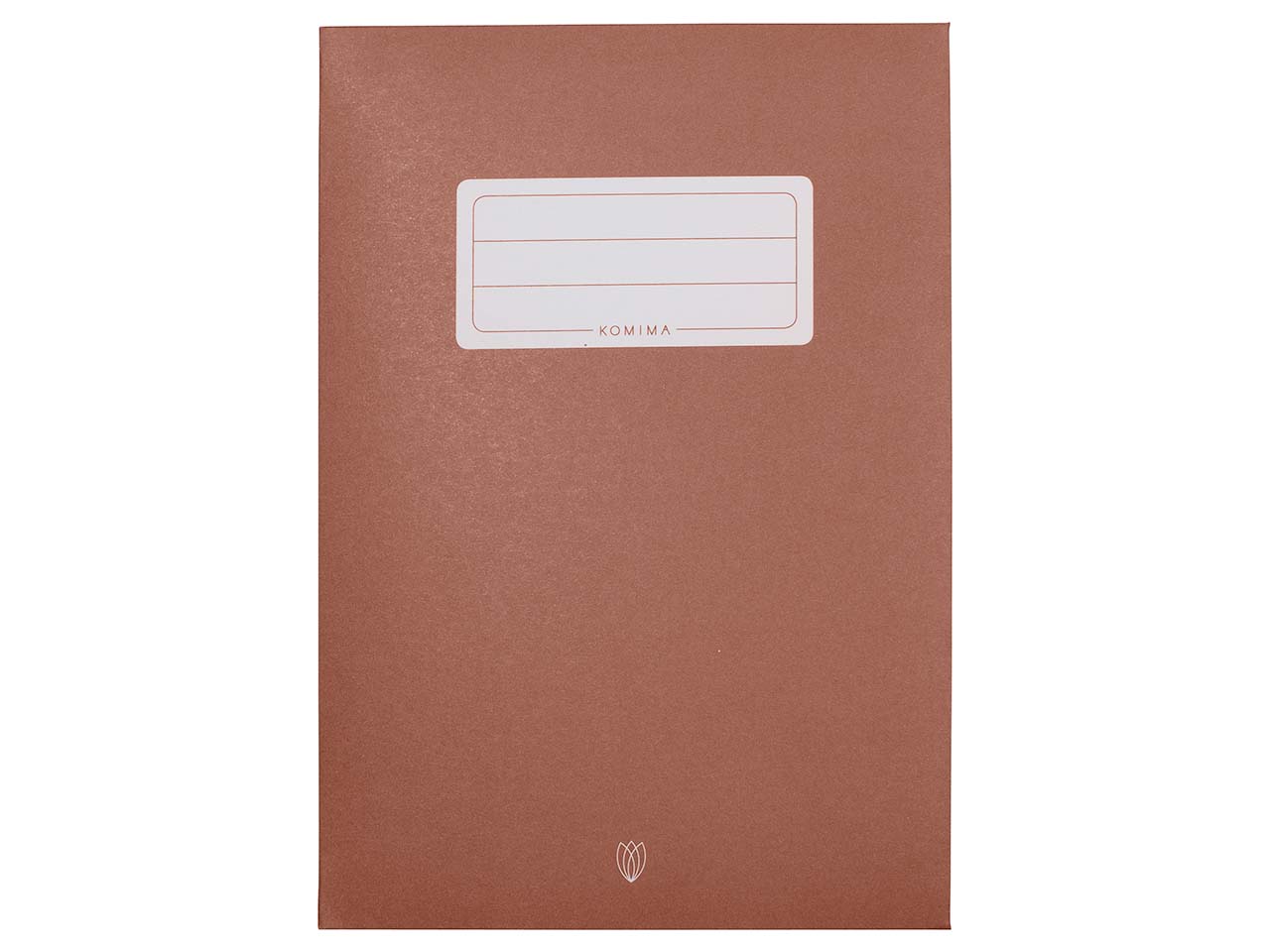 Komima Heftumschlag aus Recyclingpapier, braun DIN A5