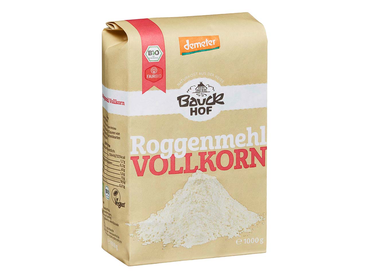 Bauckhof Bio-Vollkorn-Roggenmehl 1 kg