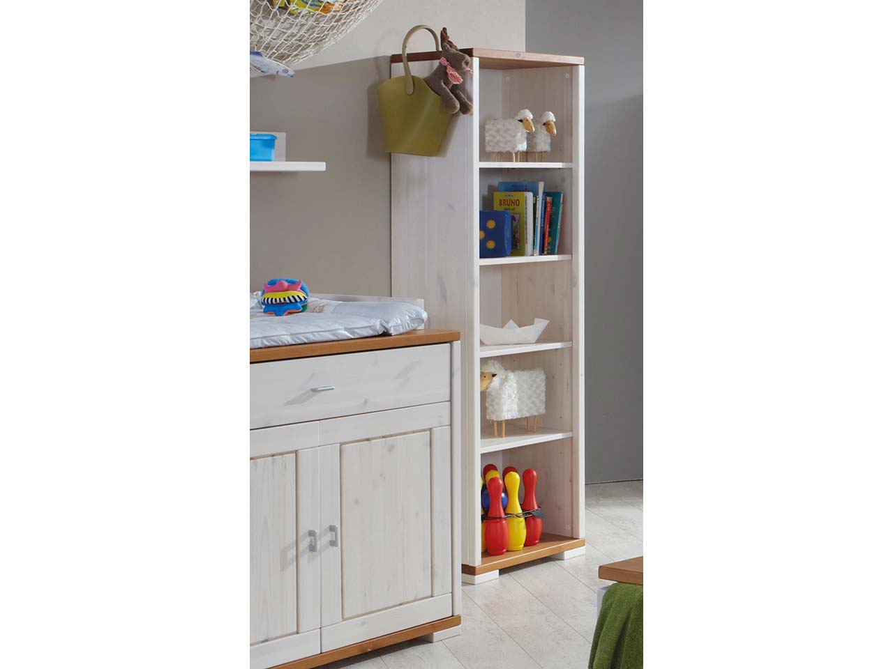 Regal "VITA" B53xT39xH178 cm, Kiefer weiß/provence