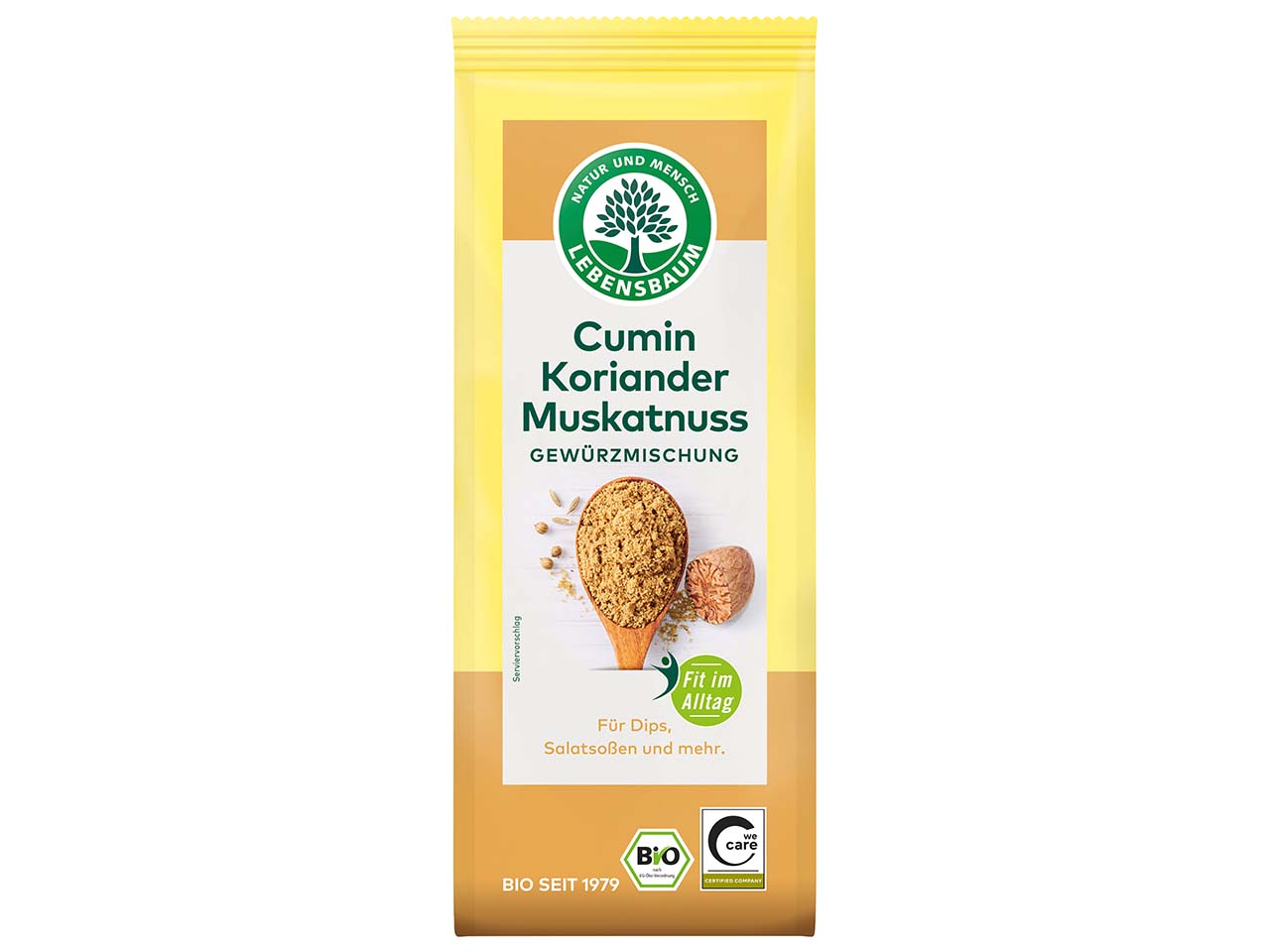 LEBENSBAUM Bio-Gewürzmischung "Cumin-Koriander-Muskatnuss", 45 g