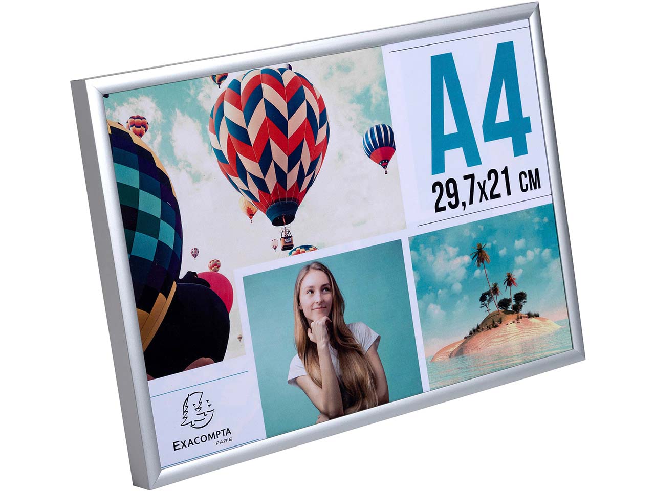 Exacompta Bilderrahmen "Exacryl" mit Alurahmen, für DIN A4, Außenmaß: 305 x 218 x 26 mm Exacompta Bilderrahmen "Exacryl" mit Alurahmen, für DIN A4, Außenmaß: 305 x 218 x 26 mm