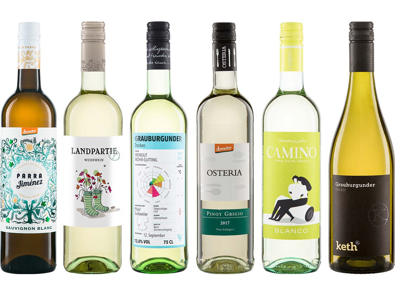 Bio-Weißwein-Paket "Sommergenuss" 6 x 0,75 l