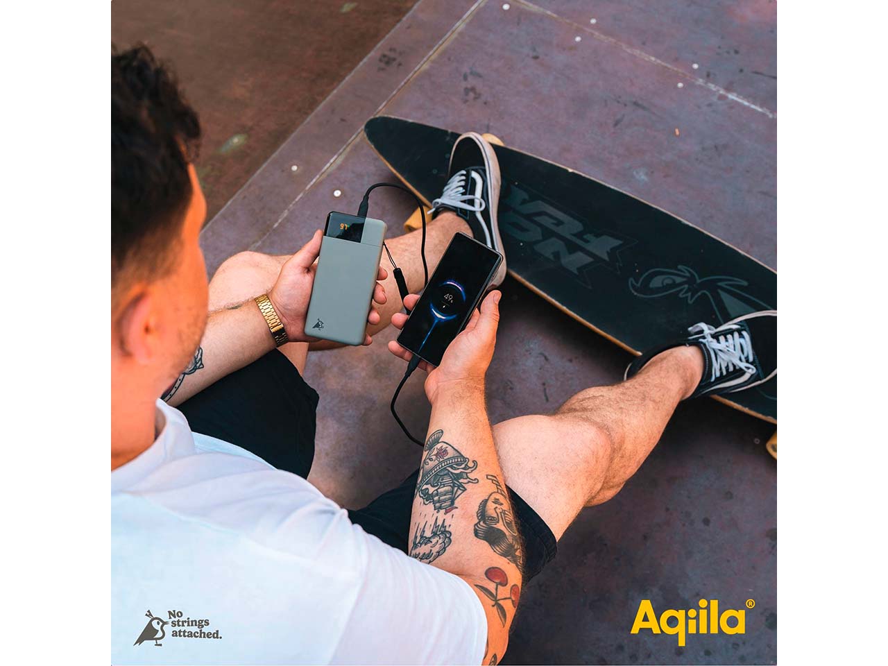 Aqiila Powerbank "Powerbird B10" 10.000 mAh, moosgrün