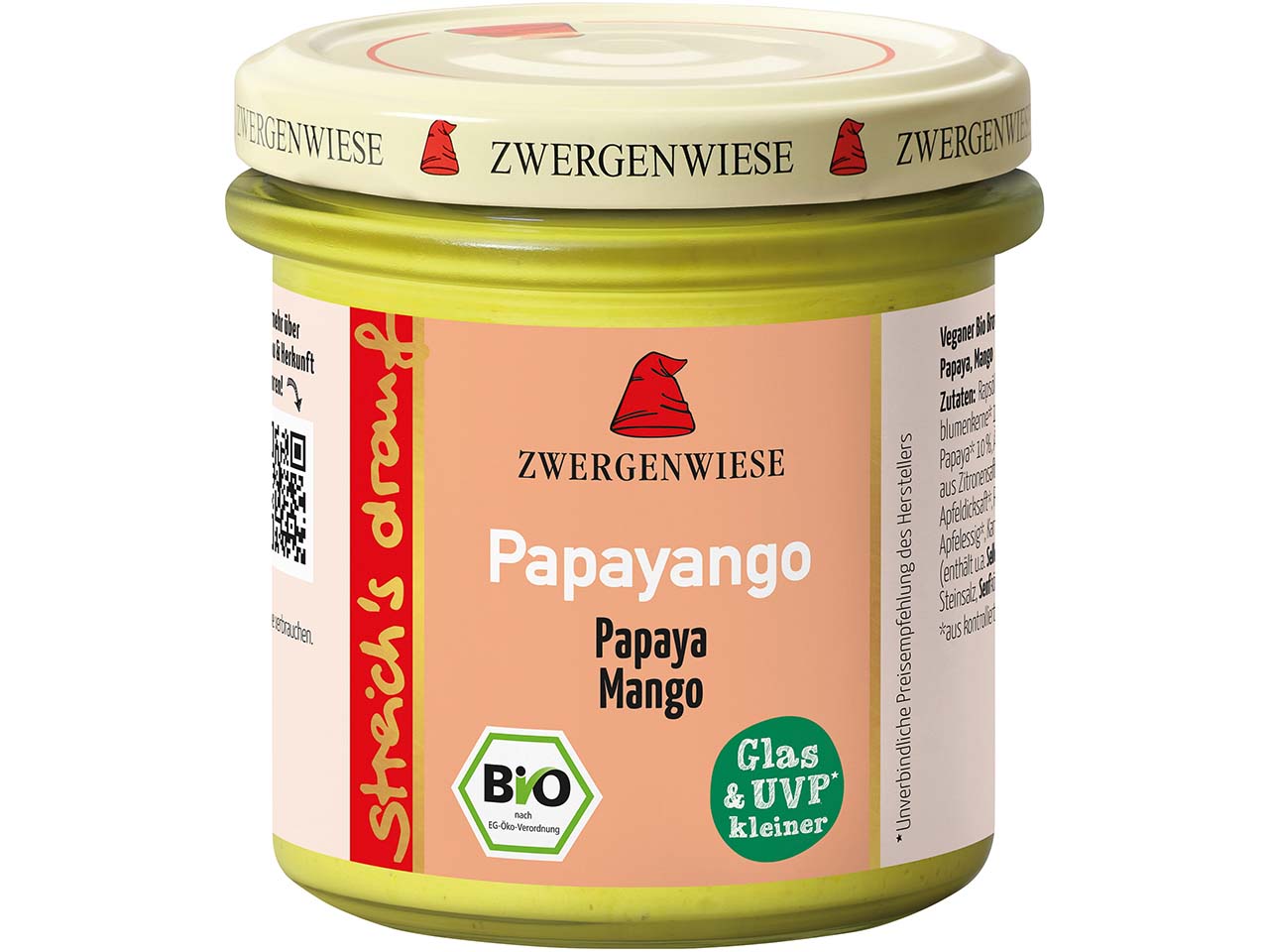 Zwergenwiese streich's drauf Papayango 'Papaya und Mango', vegan, 135 g