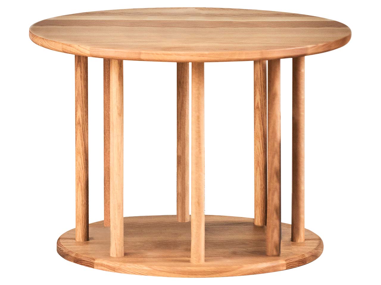 Beistelltisch 'roundabout' Ø 60 cm, H 42 cm, Eiche geölt