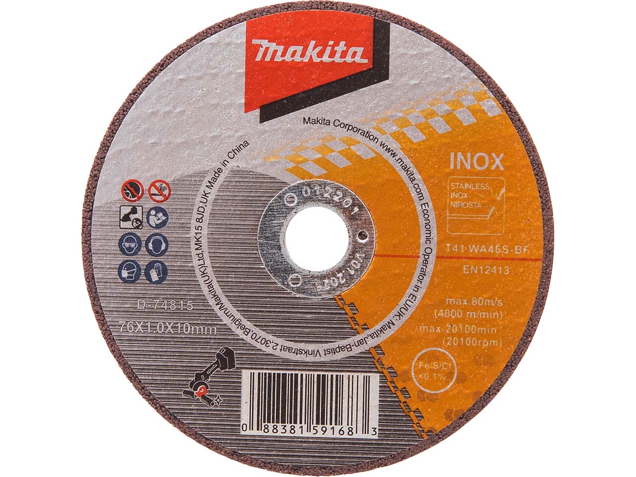 Makita Trennscheibe "D-74815-5" 76x1,0x10mm, 5 Stk.