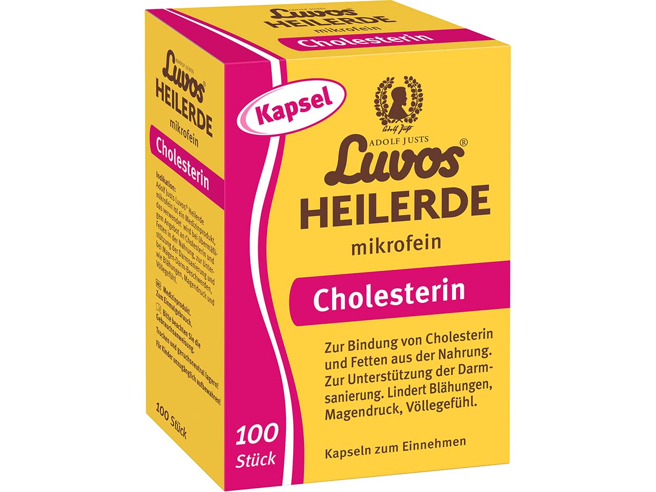 Luvos Heilerde-Cholesterin-Kapseln, mikrofein, 100 Stk.