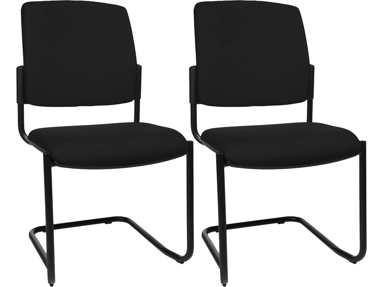 Topstar Freischwinger "BtoB 20" Rücken gepolstert schwarz, 2 Stk.