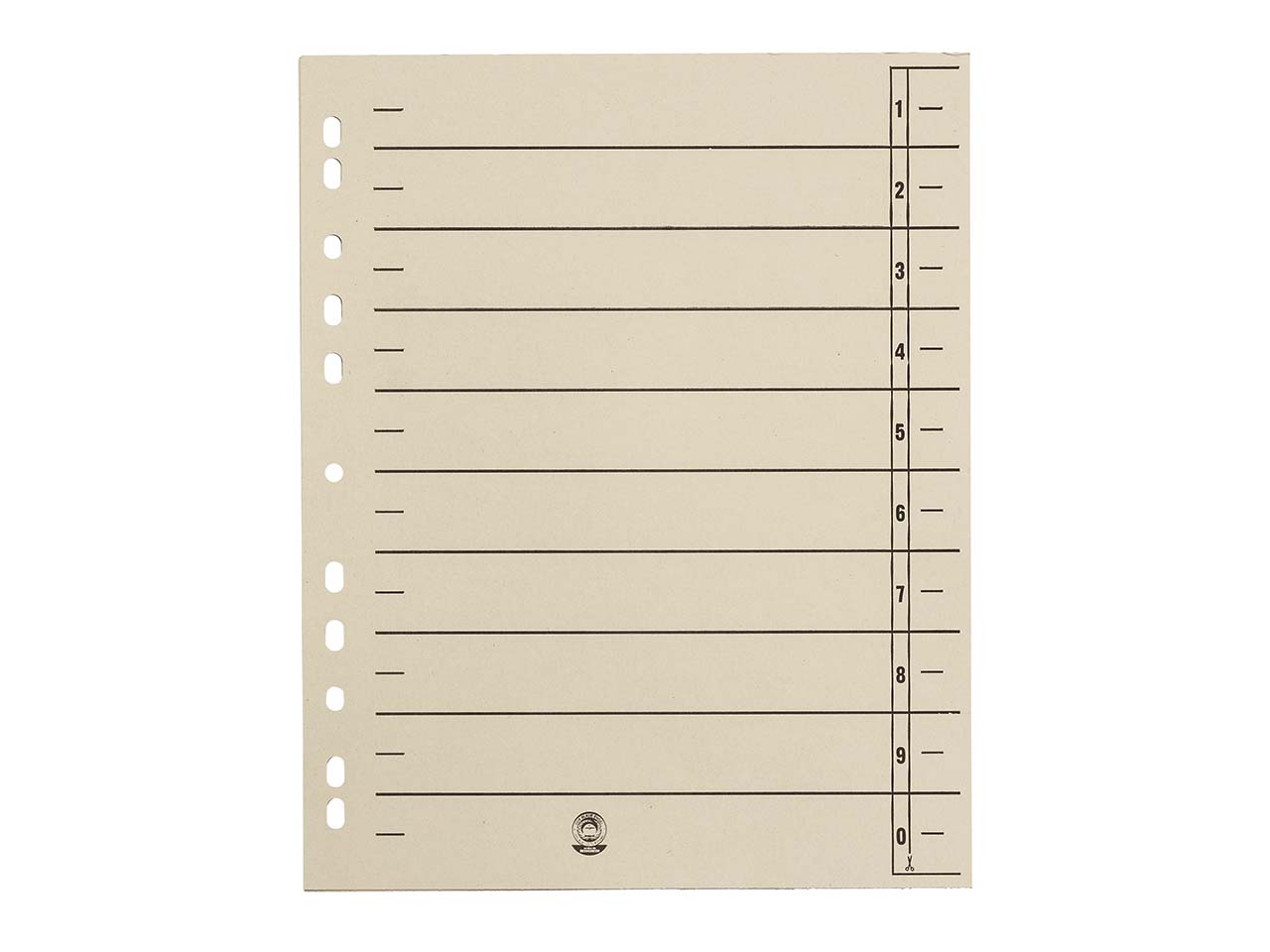 50 Trennblätter chamois, 230 g/m²