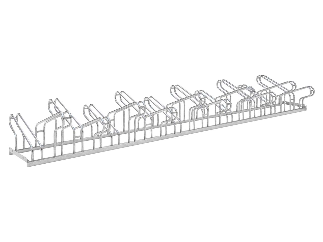 Fahrradständer "Bügelparker 1000" verzinkt, 20 Einstellplätze (beidseitig)
