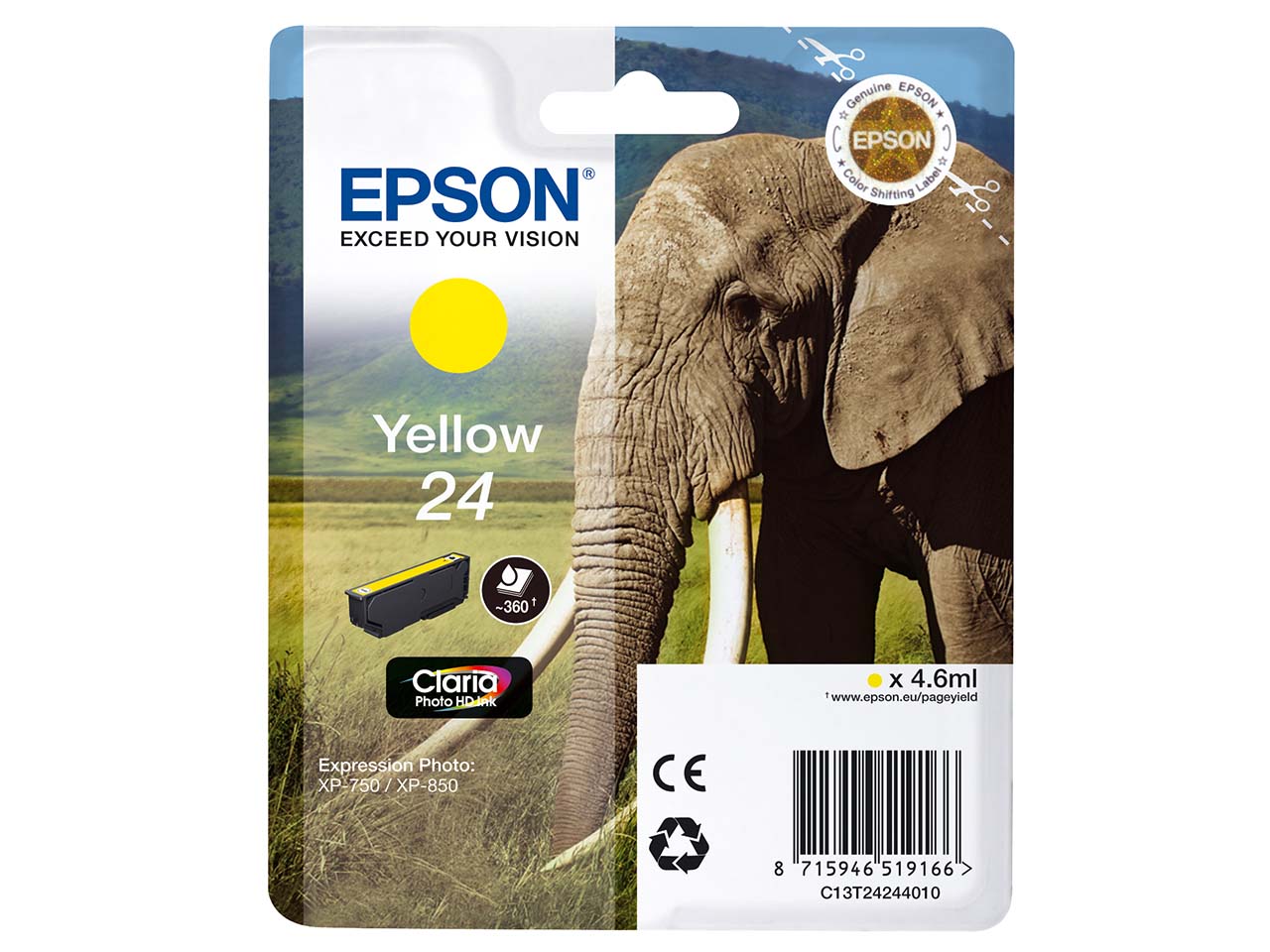 Epson Tintenpatrone T2424 gelb