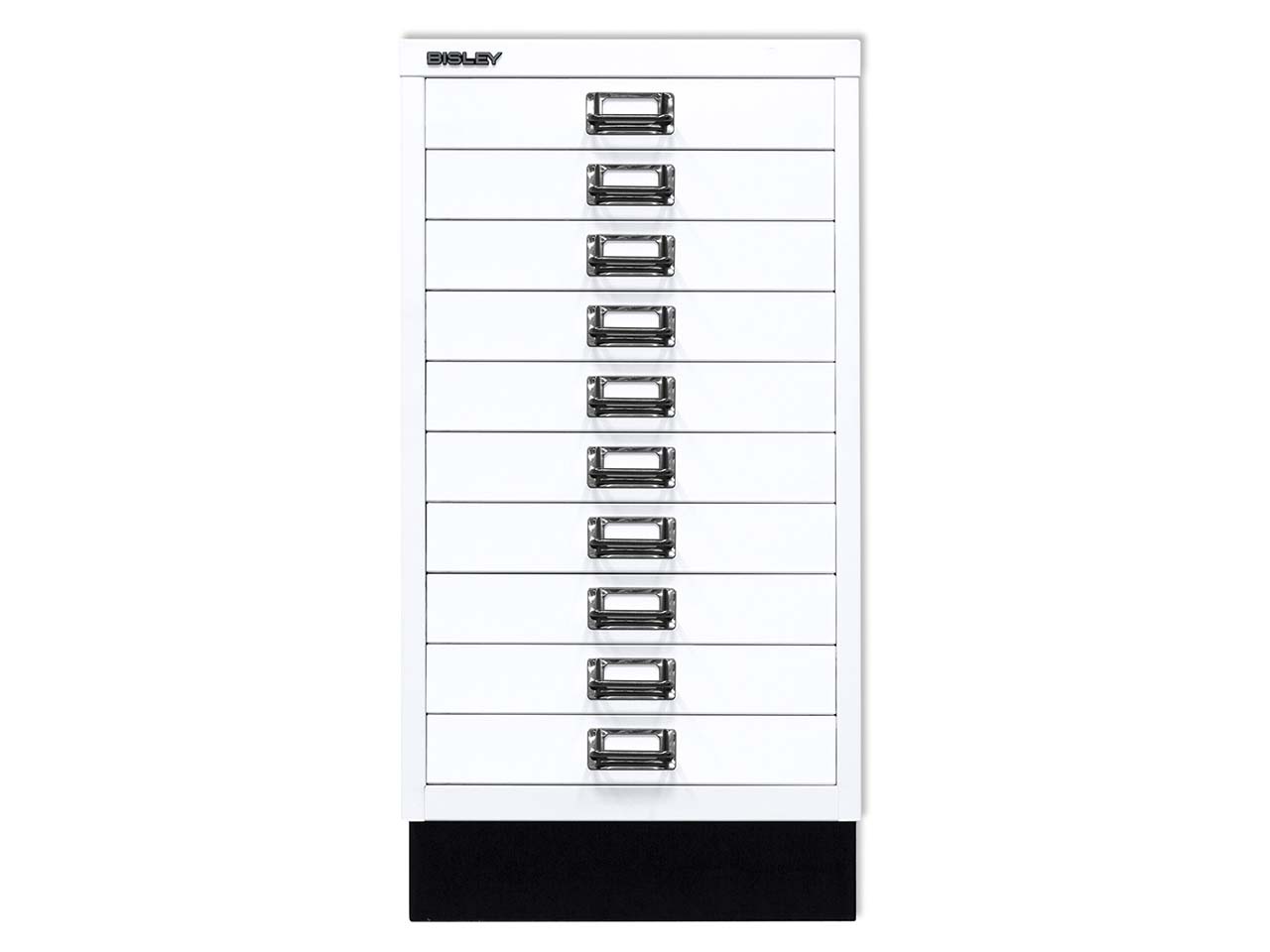 BISLEY Schubladenschrank "MultiDrawer" DIN A3 mit 10 Schubladen verkehrsweiß