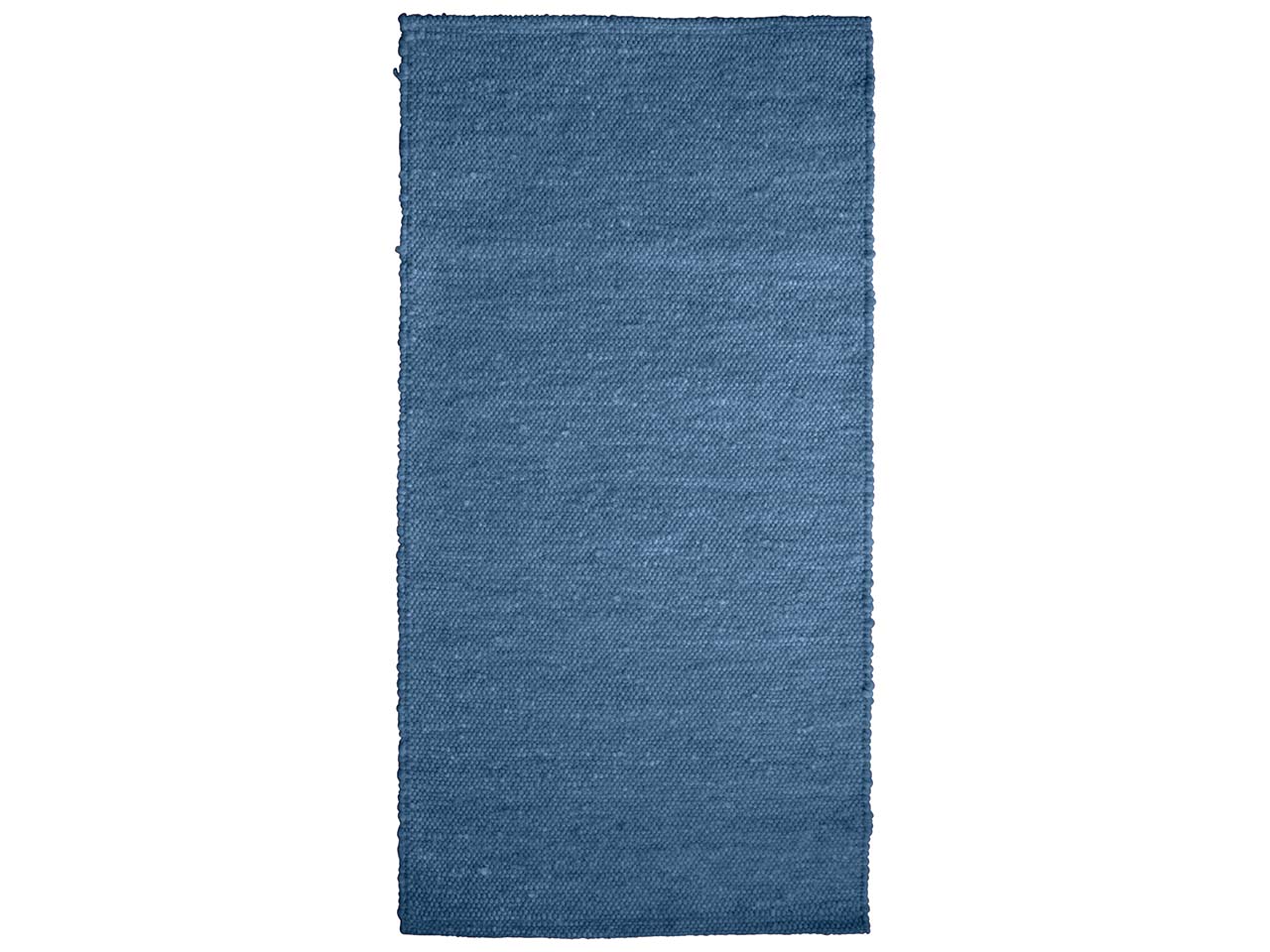Schurwollteppich "Alz" blau (B x T) 90 x 180 cm