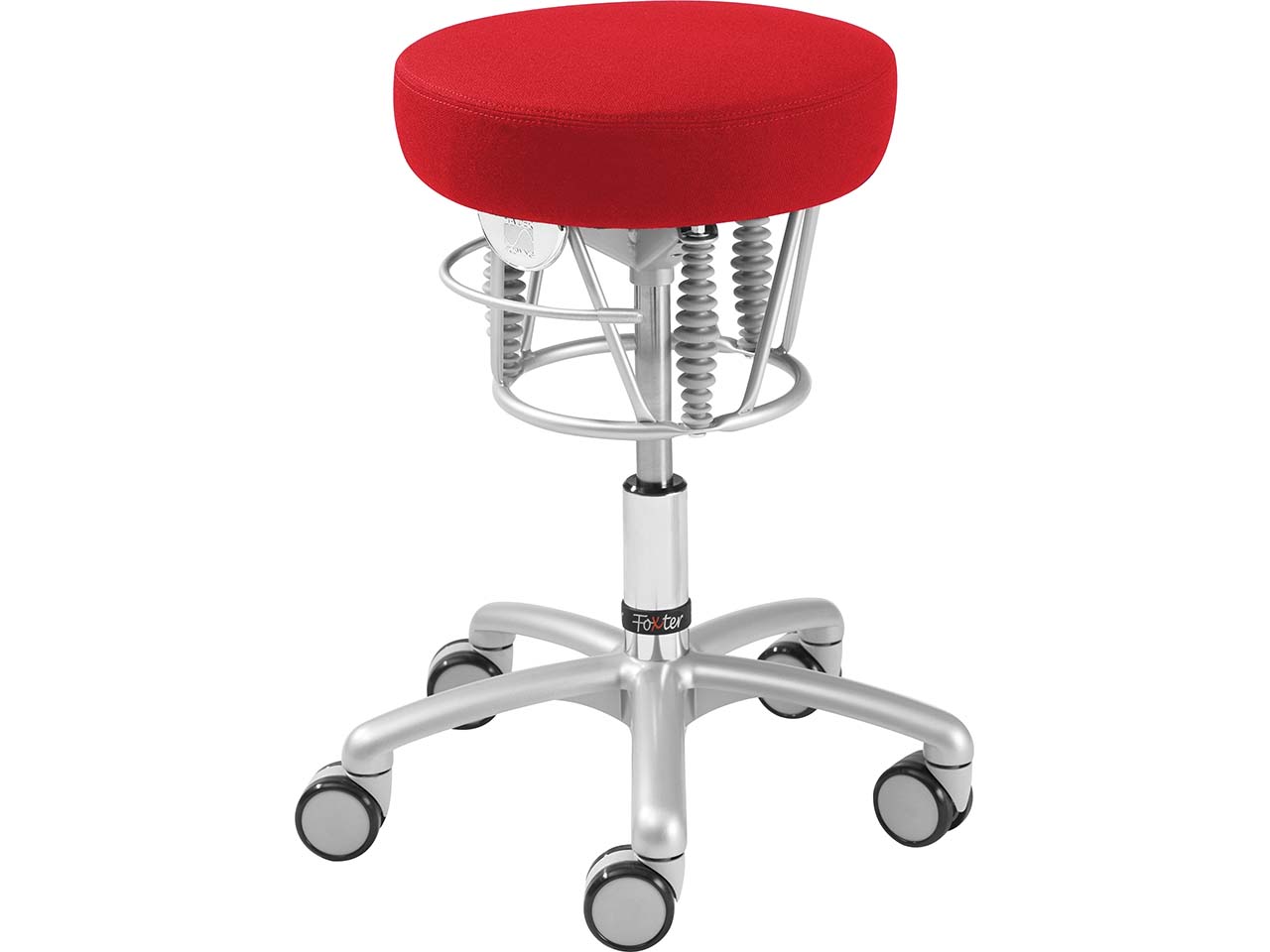 Bewegungshocker BIOSWING 'Foxter' Bezug aus recyceltem Polyester, rot