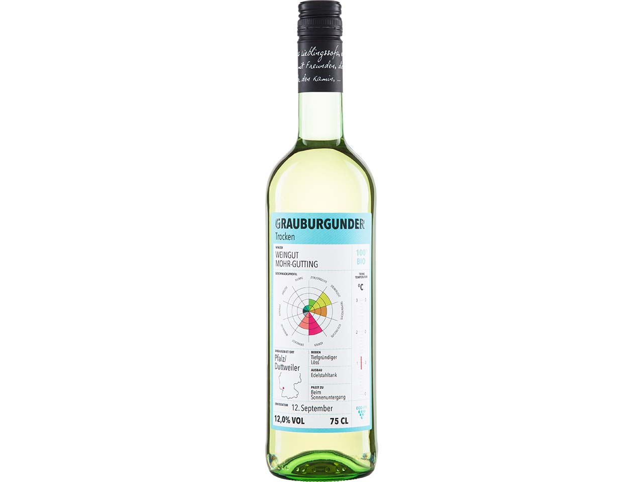 Bio-Weißwein Grauburgunder "ECOVIN" 0,75 l
