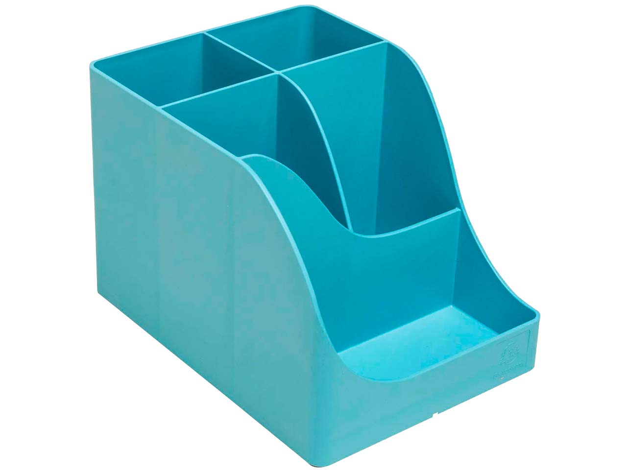 Exacompta Stifteköcher "Pen Wave Pop'N Co" 5 Fächer, cyan
