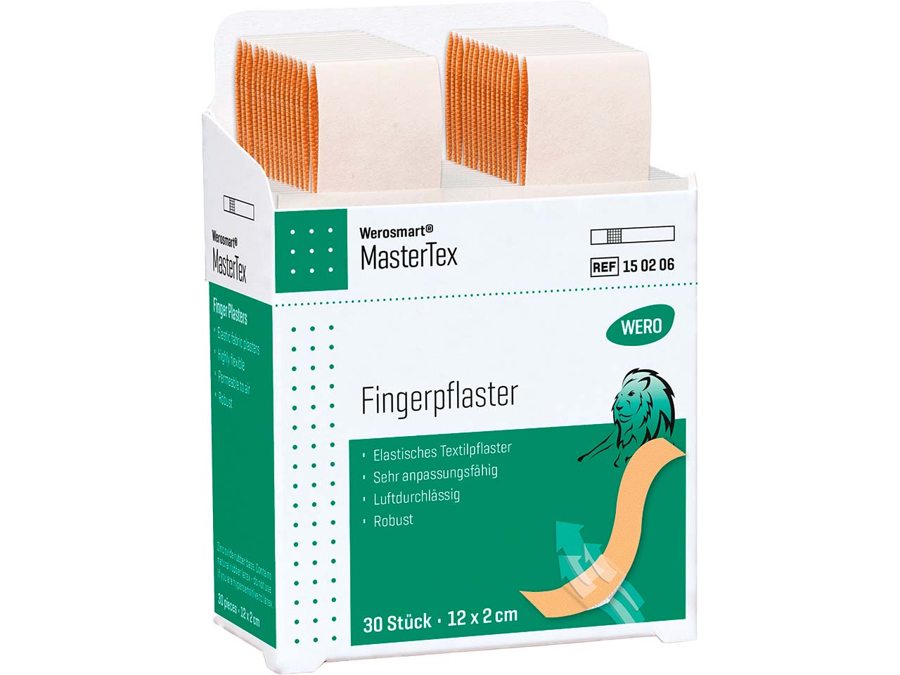 WERO Werosmart MasterTex Fingerpflaster, 12 x 2 cm, 30 Stück für WERO Smart Box