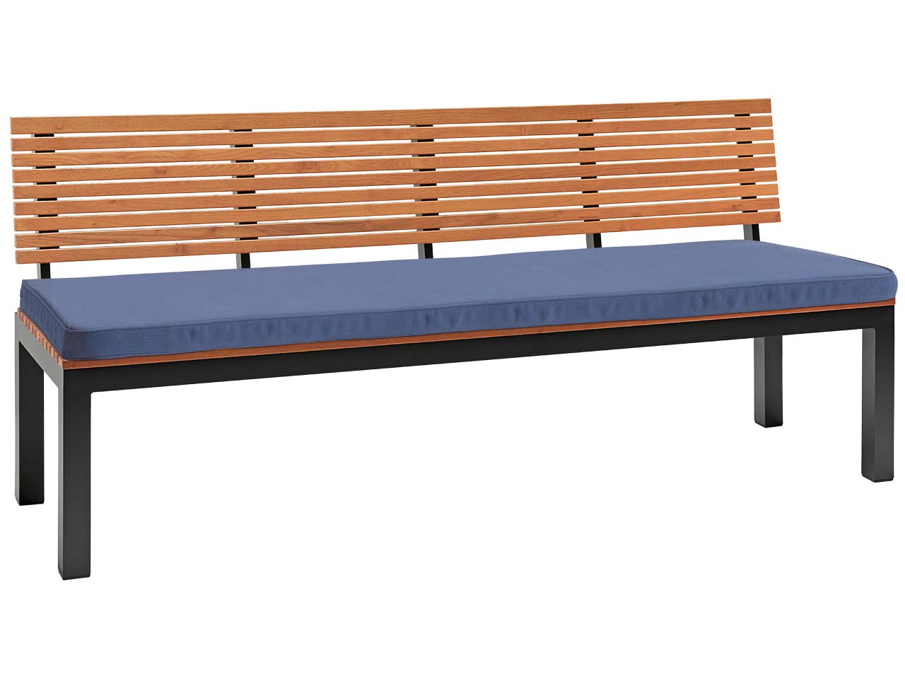 Auflage für Gartenbank 'Sassa' 180 cm, Bezug aus Polyester, blau