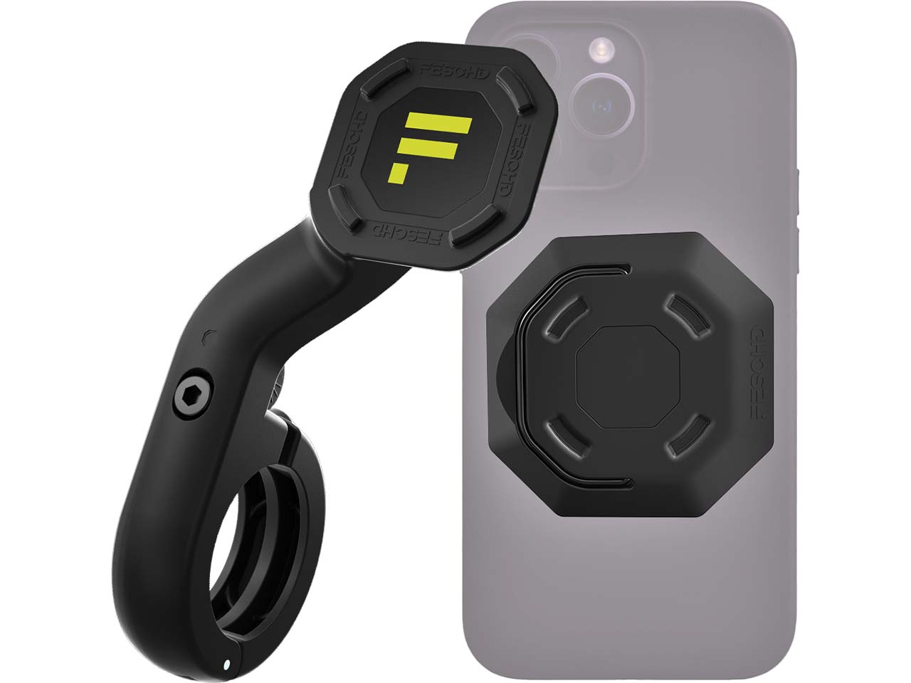 FESCHD Handyhalterung für Fahrräder schwarz
