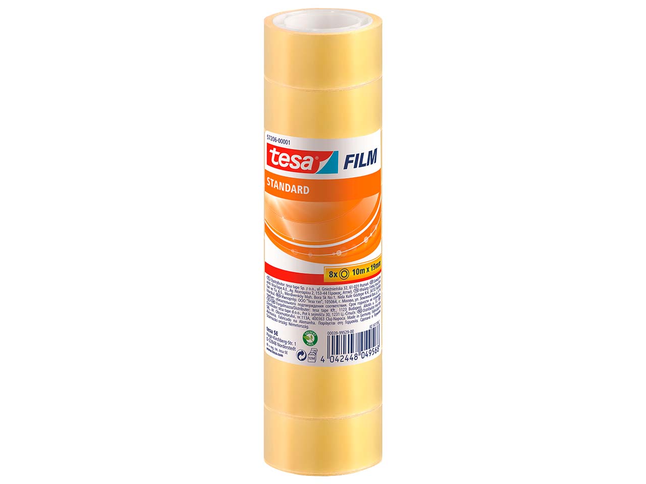 8 tesa Klebefilm 'budget', 19 mm x 10 m