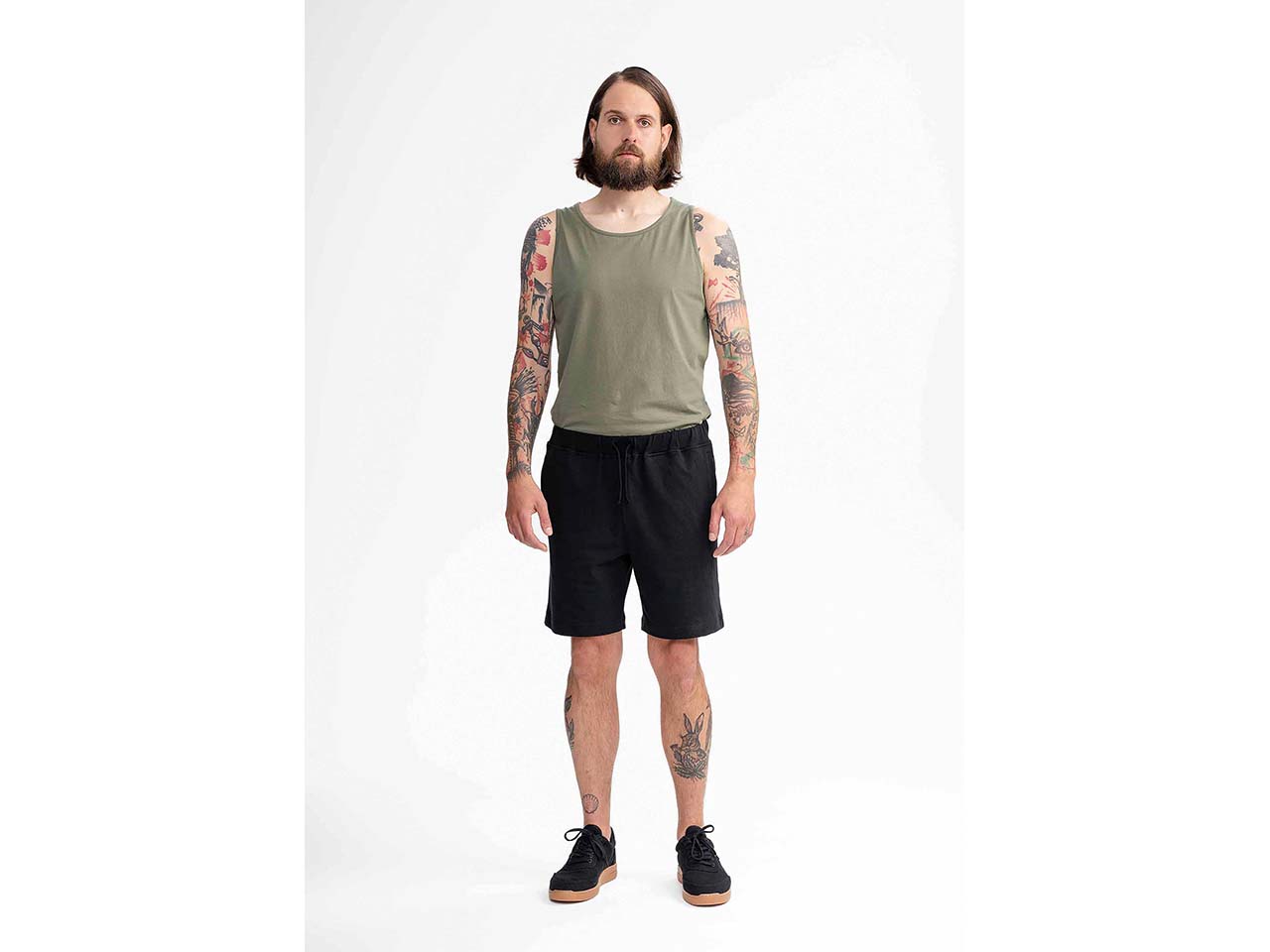 MELA Bio-Herren-Jersey-Short "KRISH" 260 g/m², schwarz, Gr. M