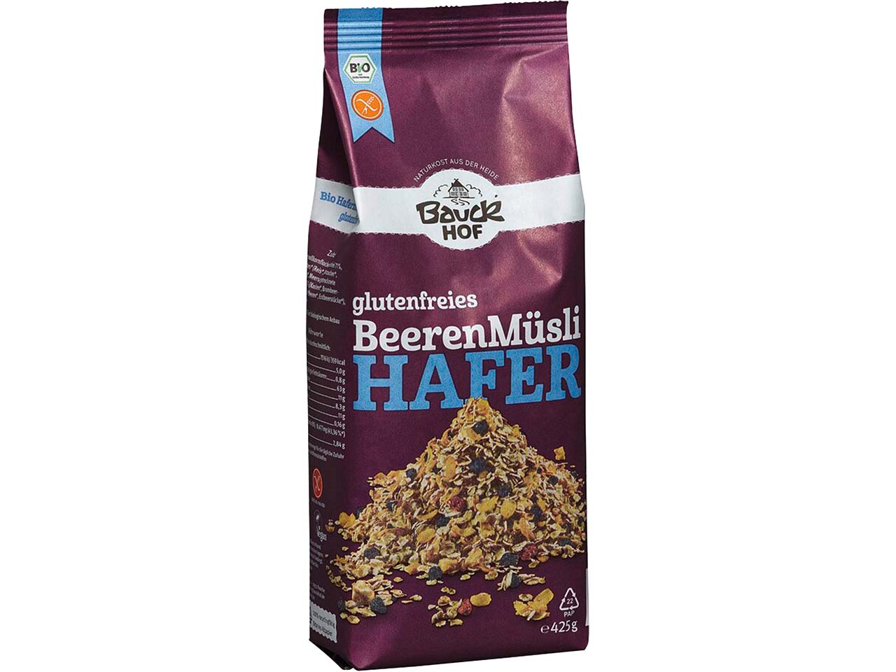 Bauckhof Bio-Hafermüsli mit Beeren, 425 g