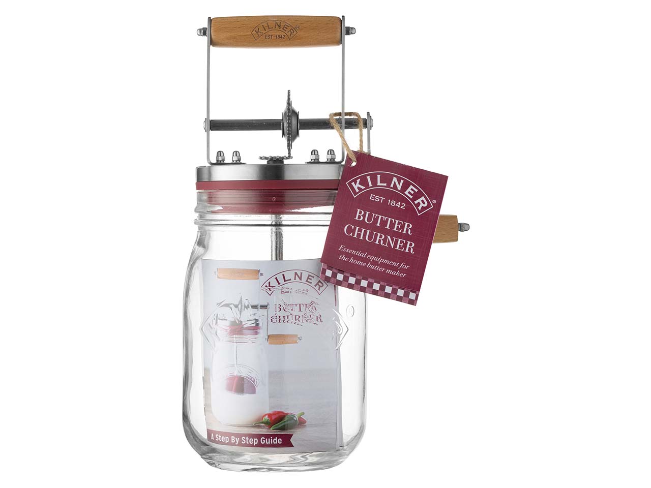 KILNER Buttermacher mit Drehkurbel, 1 Liter
