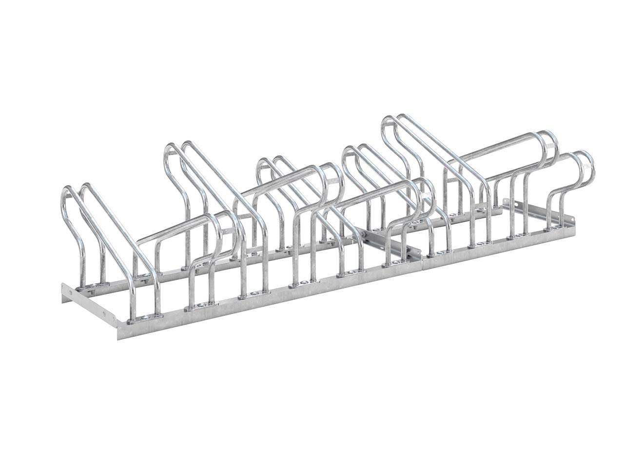 Fahrradständer "Bügelparker 2000" verzinkt, 4 Einstellplätze (beidseitig)