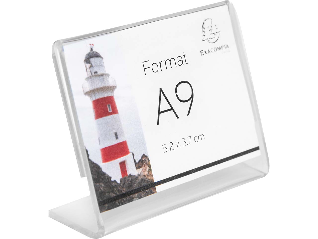 10er-Pack Exacompta Tischaufsteller "Exacryl" aus PMMA, DIN A9, Querformat